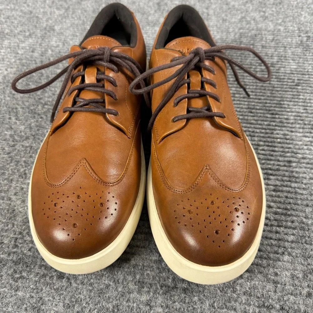 Cole Haan Grand Crosscourt Wingtip Oxford Sneakers British Tan C39816 Mens 12M